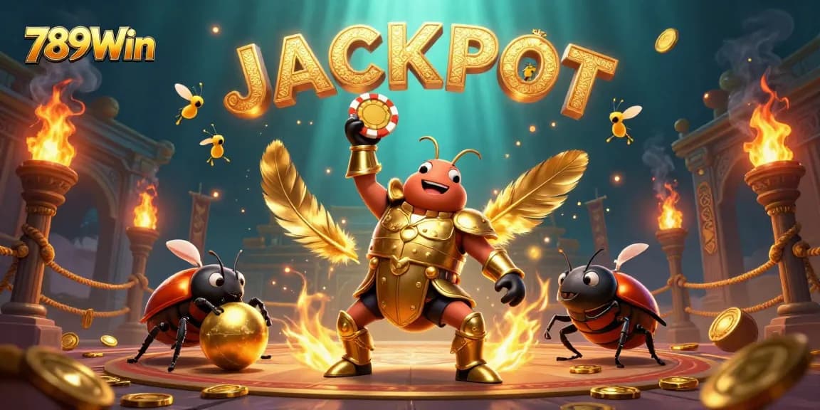 Engage in exciting gameplay at 789Win, featuring vibrant visuals of casino-themed elements and characters.