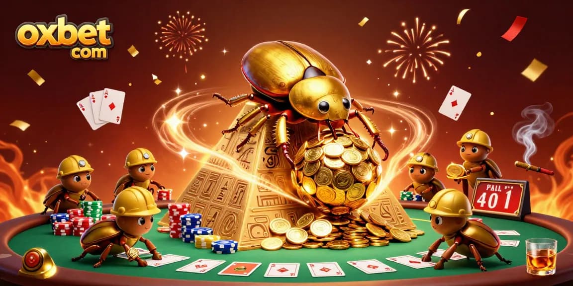 Experience thrilling gameplay at oxbet com with a vibrant 3D casino illustration showcasing exciting elements.