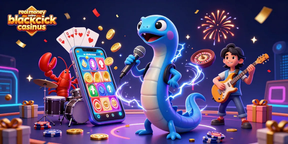Play real money online blackjack at Casinous with an electric eel DJ and underwater casino theme.