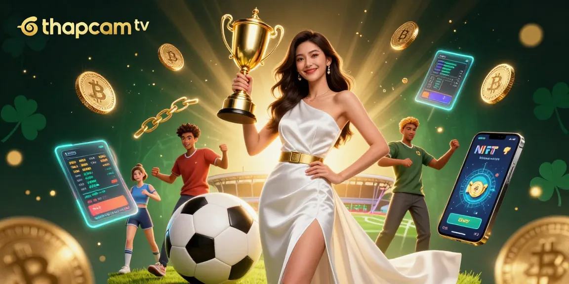 Watch thrilling matches on thapcam tv with a victorious Asian woman celebrating sports betting success.