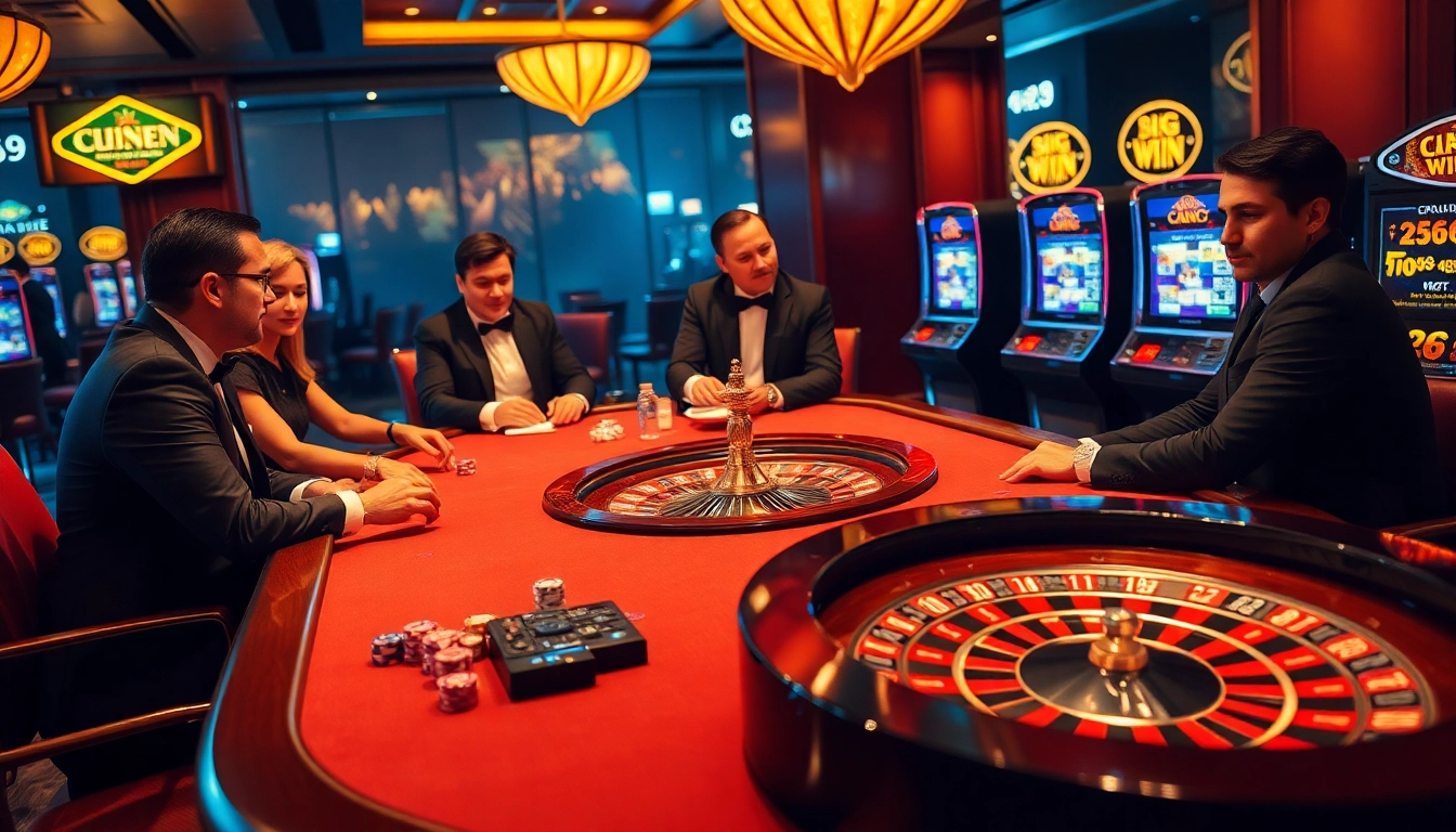Experience high-stakes gaming at C168 casino with vibrant roulette and poker action.