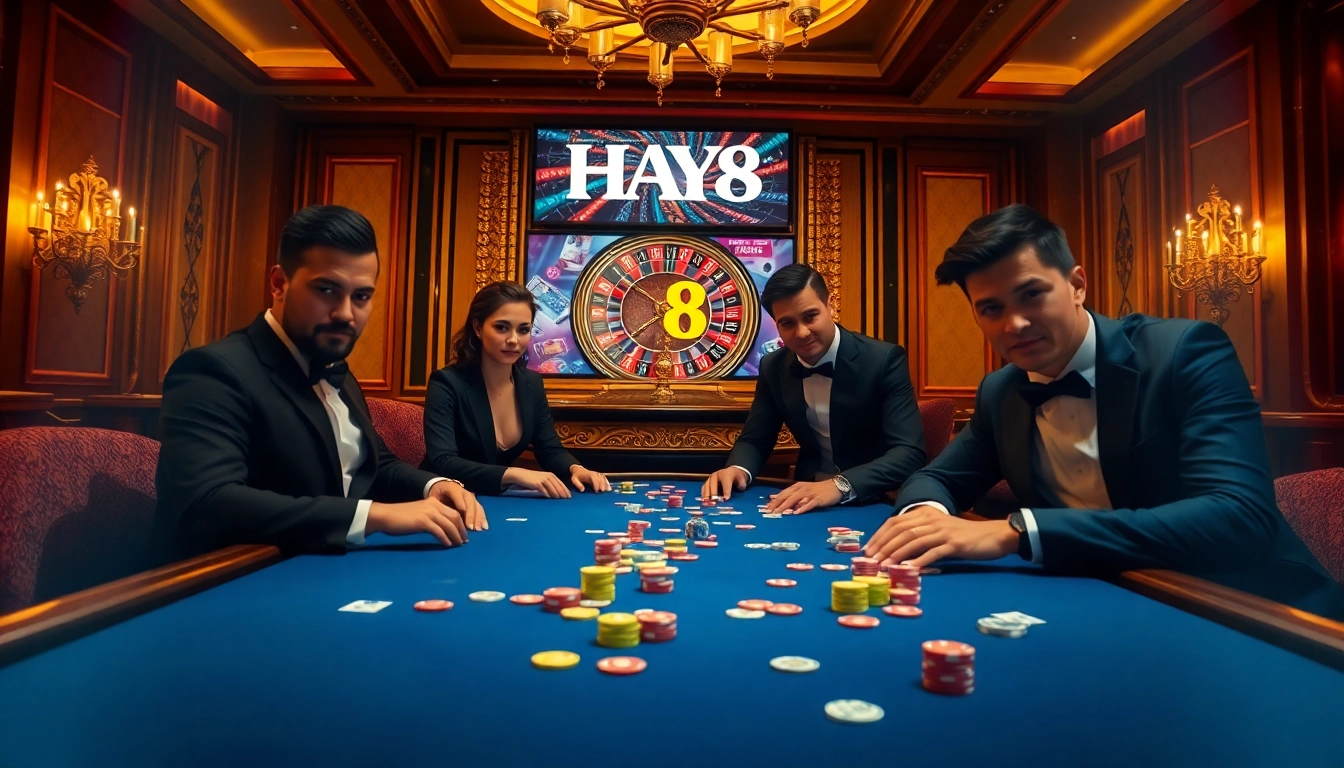 Join the thrill of HAY 88 as players engage in high-stakes poker and roulette.