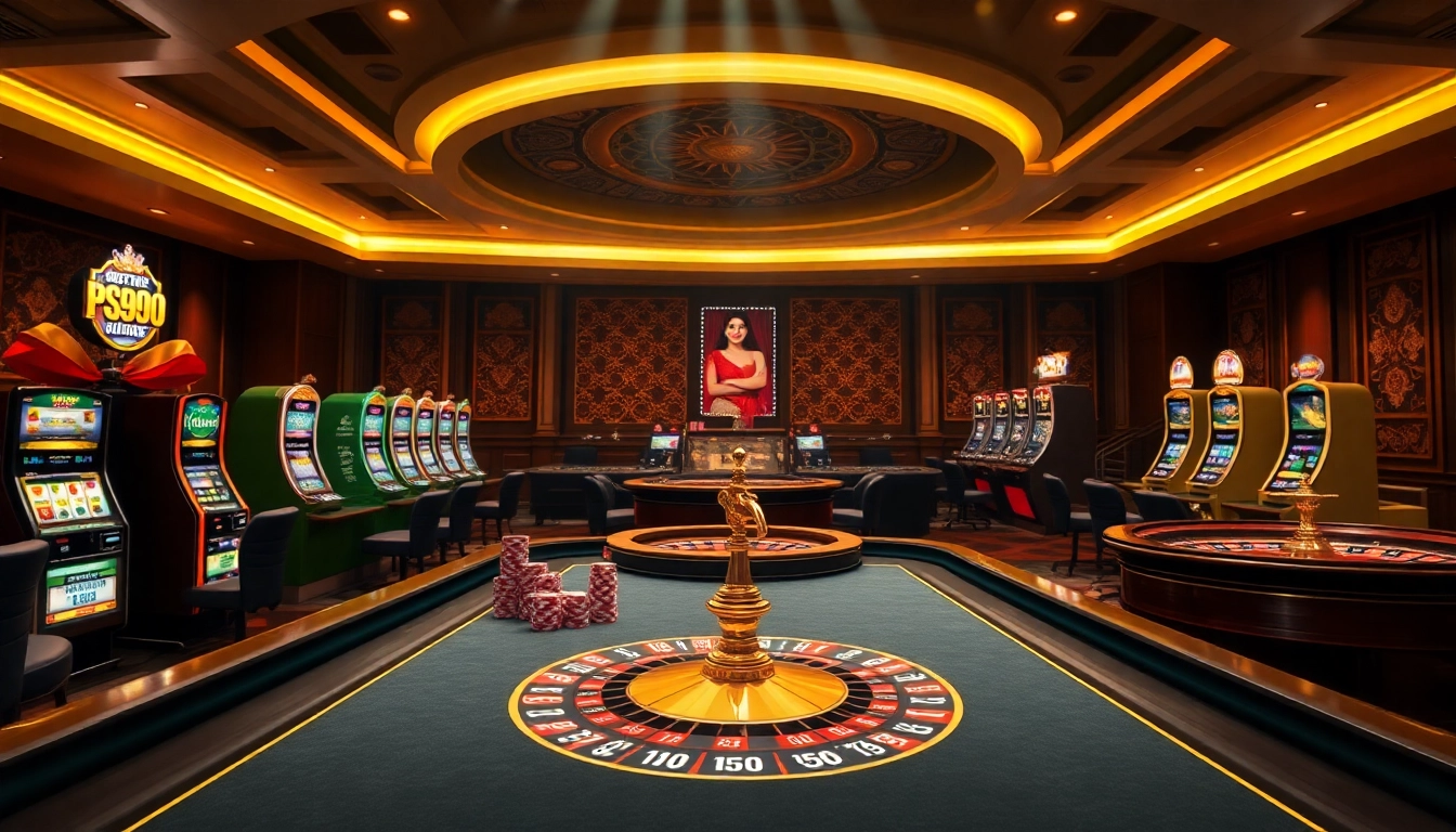 Experience high-stakes gaming at ps99seo.com with vibrant casino tables and poker chips.