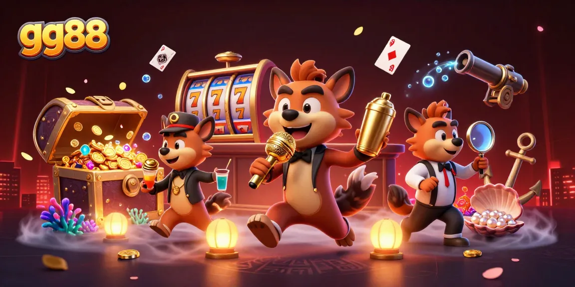 Join the fun with gg88 as hyenas entertain in a lively comedy casino atmosphere!